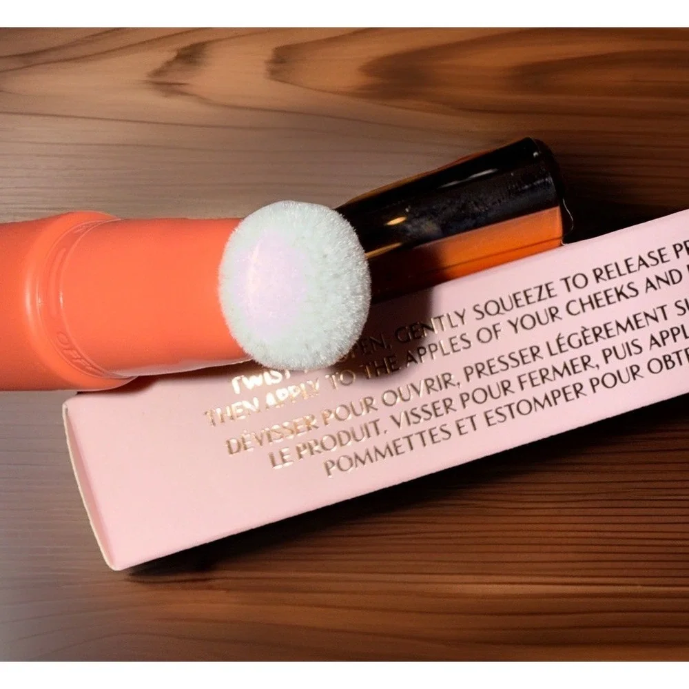 Charlotte Tilbury NIB Pillow Talk Peach Pop Matte Beauty Blush‎ Wand Liquid